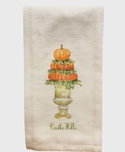 Pumpkin Topiary Towel