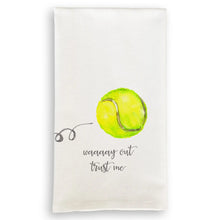 Load image into Gallery viewer, Tennis Waaay Out Dishtowel
