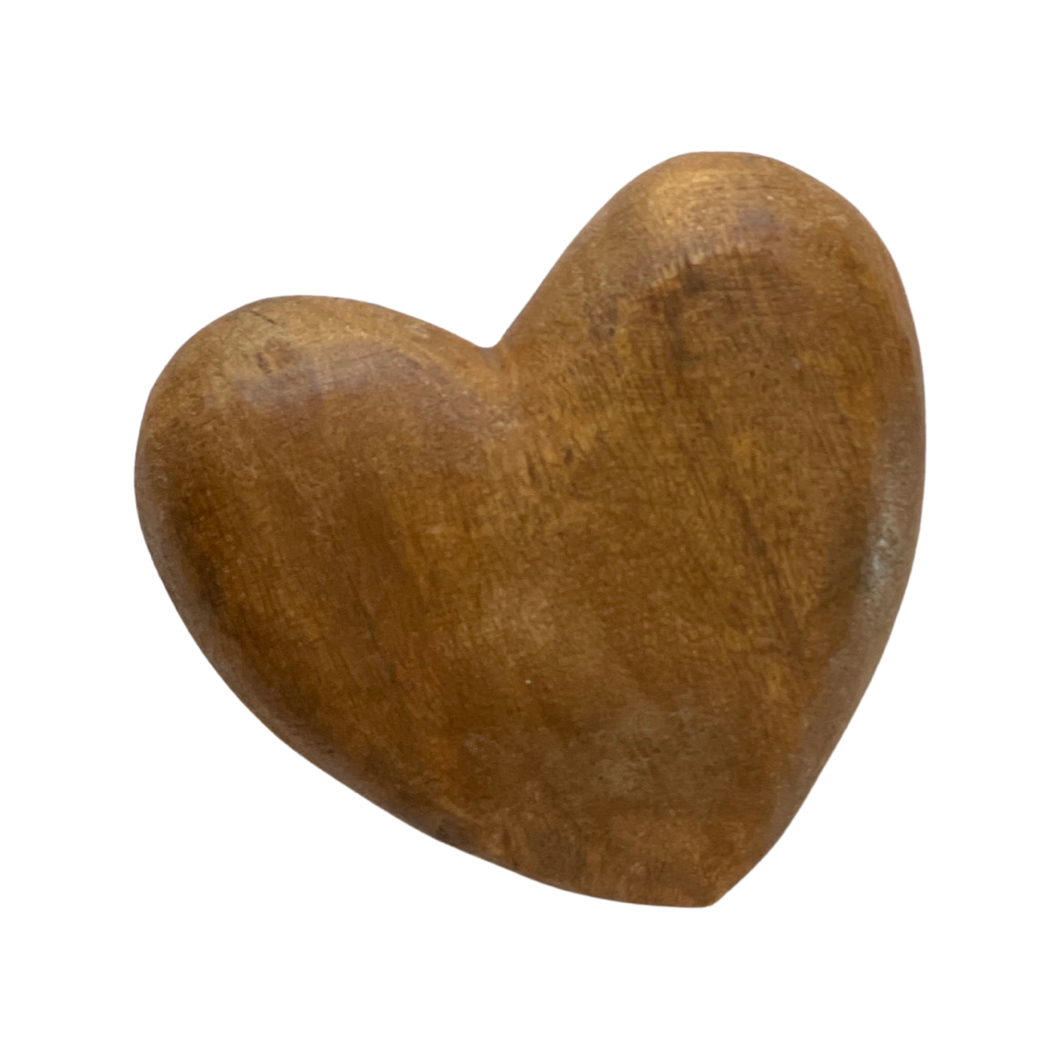 Carved Wood Heart