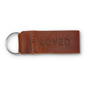 Loved Leather Keychain