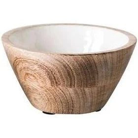 Enameled Wood Bowl